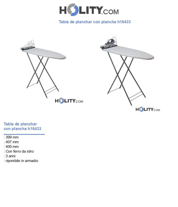 Tabla de planchar con plancha h16433