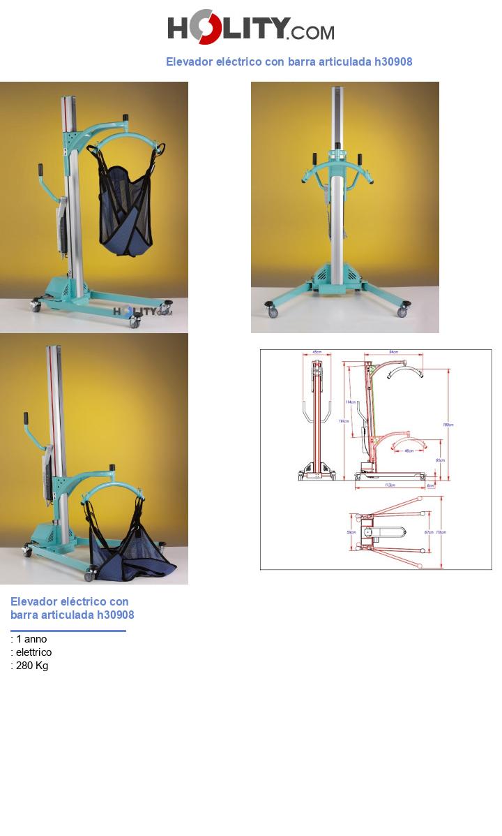 Elevador eléctrico con barra articulada h30908