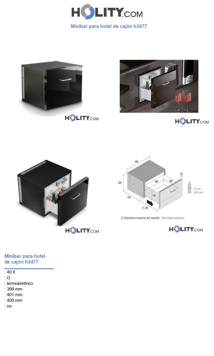 Minibar para hotel de cajón h3477