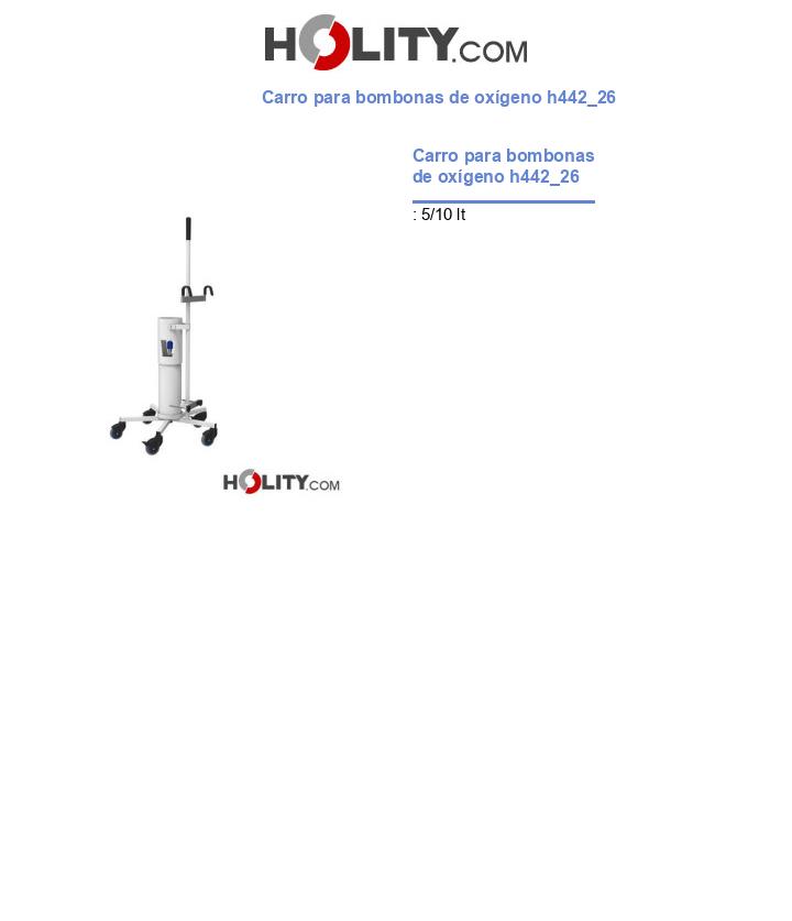 Carro para bombonas de oxígeno h442_26