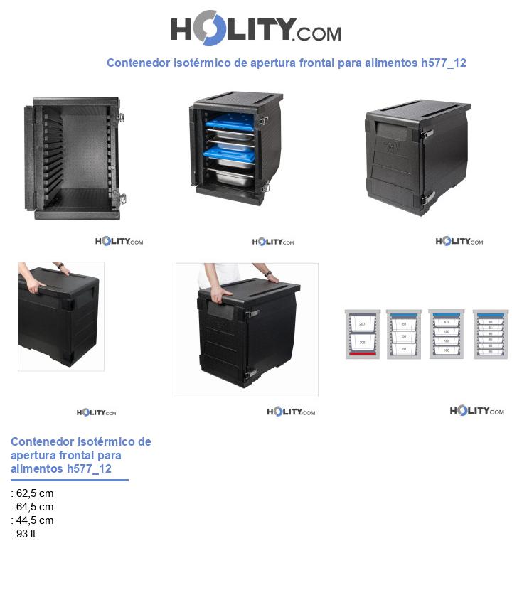 Contenedor isotérmico de apertura frontal para alimentos h577_12