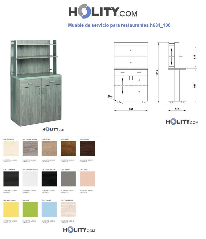 Mueble de servicio para restaurantes h684_106