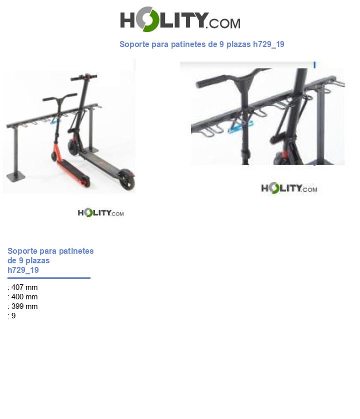 Soporte para patinetes de 9 plazas h729_19